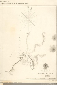 Entrance of the River Maule, 1840